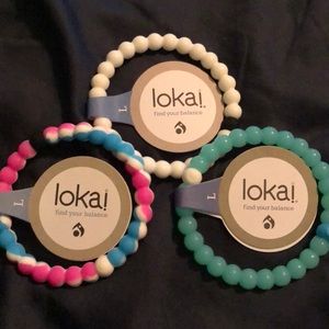 Set of 3 Lokai bracelets.